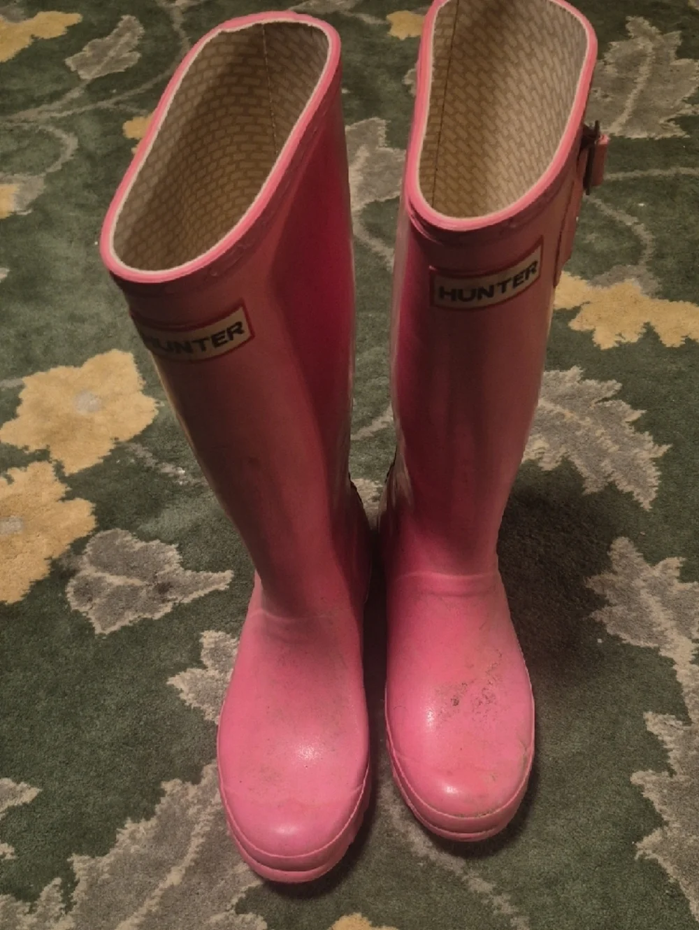 Hunter Pink Tall Women's Rain Boots - Picture 7 of 8